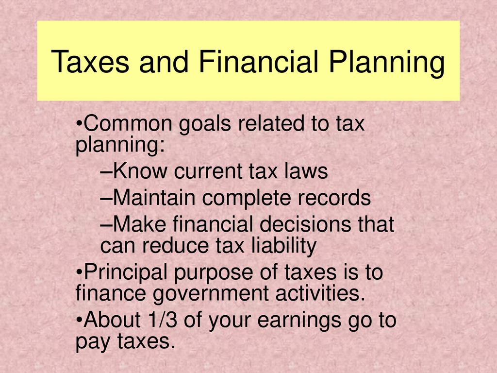 Taxes And Financial Planning Ppt Download taxes-and-financial-planning-ppt-download