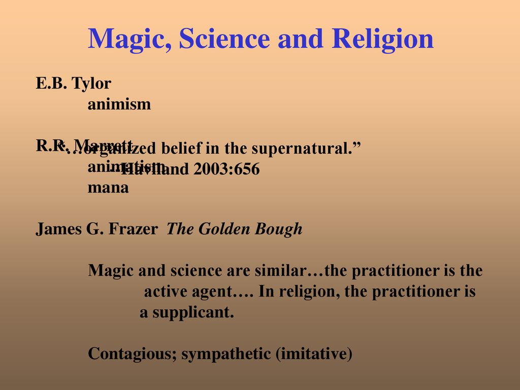 relationship between magic science and religion