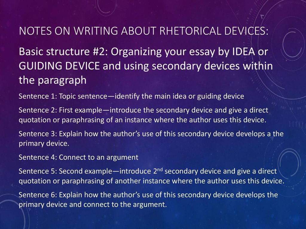 is paraphrasing a rhetorical device