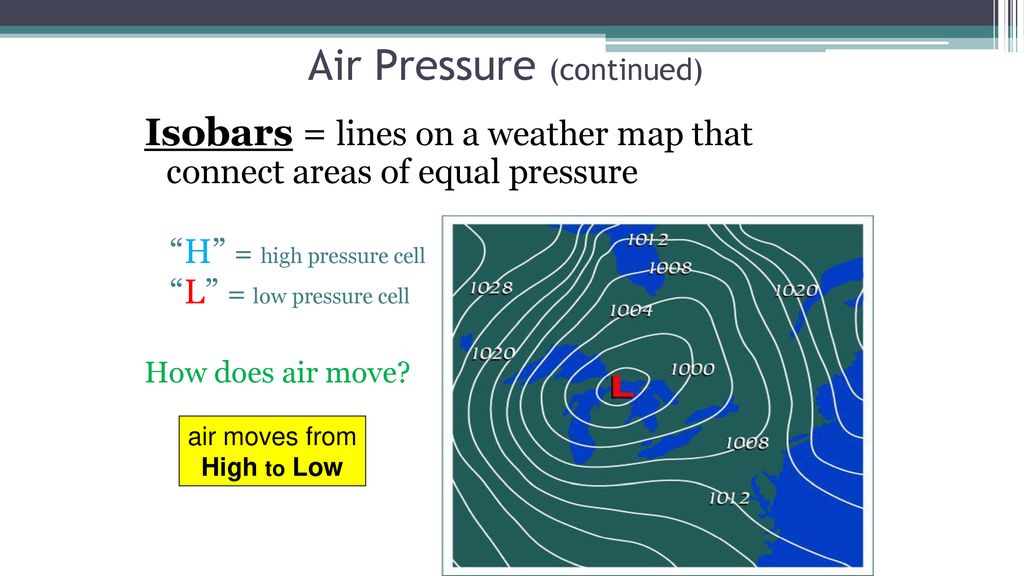 Lines On A Weather Map That Connect Areas Of Equal Air Pressure