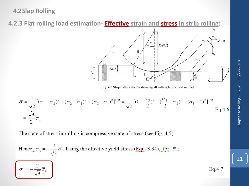 Chapter 4 Power Estimation in Strip Rolling Process - ppt download