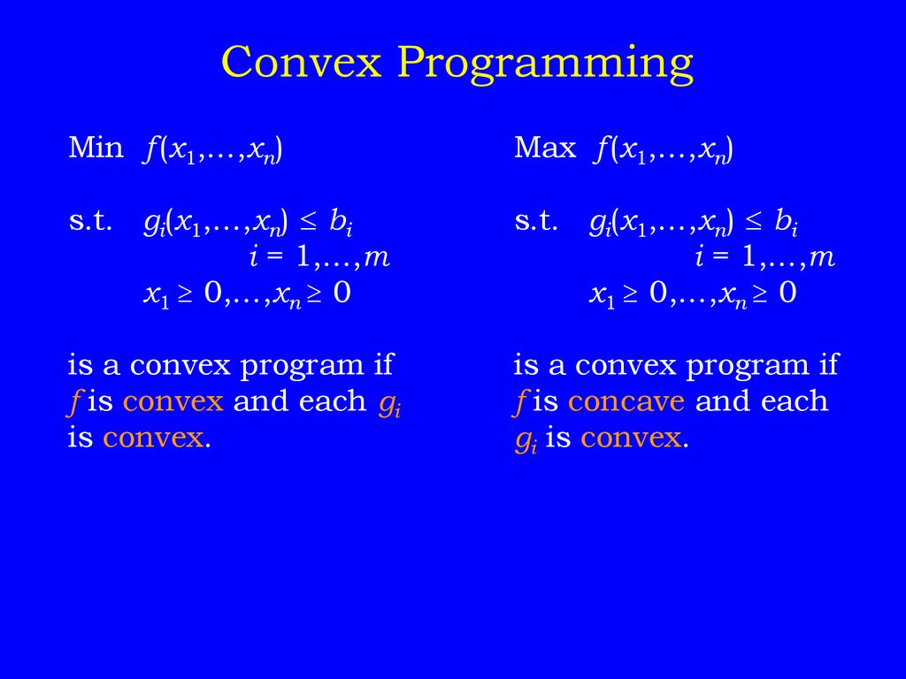 Lecture 9 Nonlinear Programming Models Ppt Download