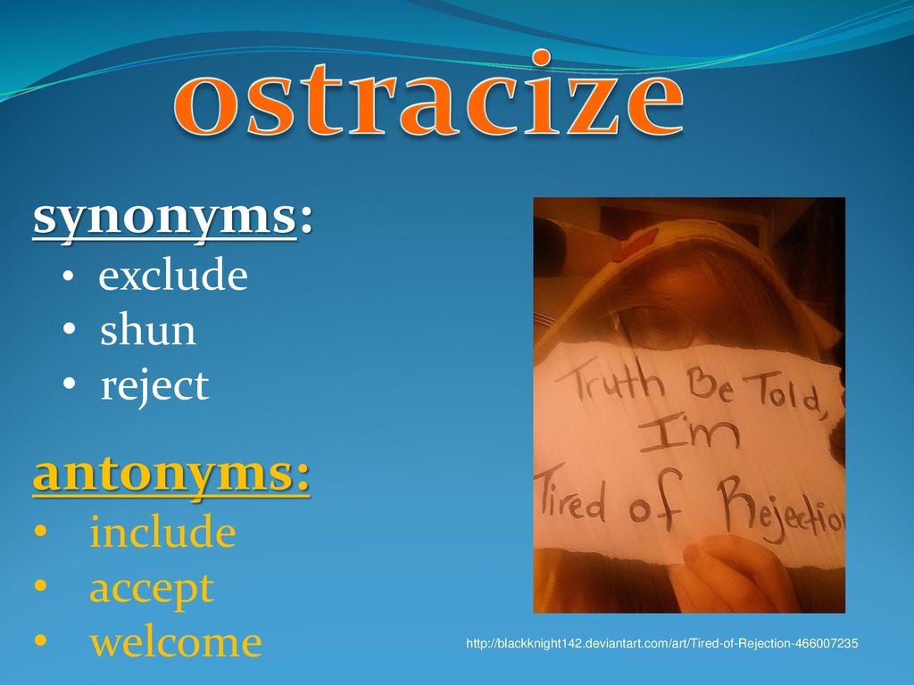 condenar al ostracismo - ppt download