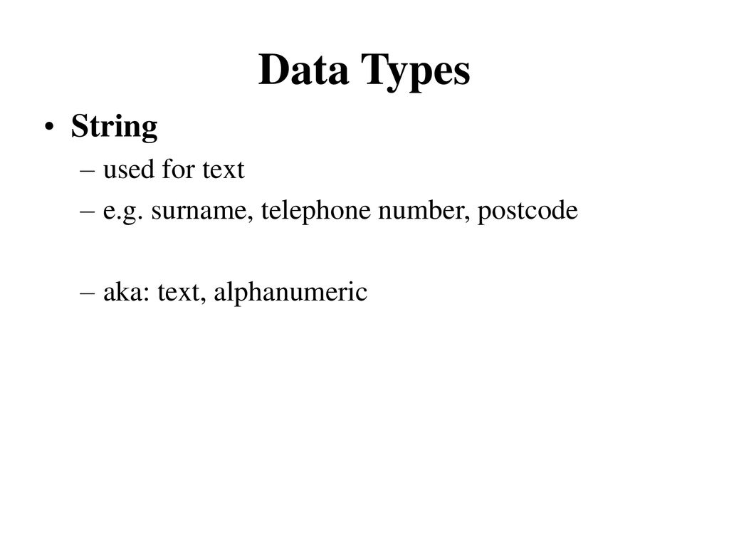Data Types. - ppt download