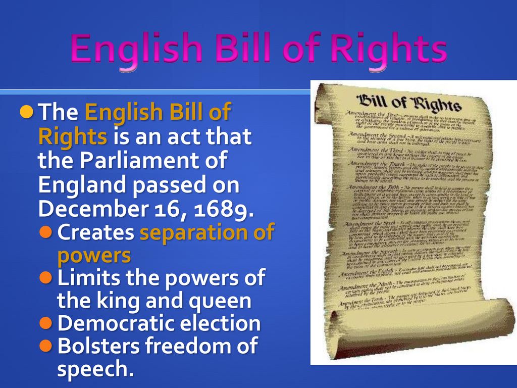 english bill of rights pictures