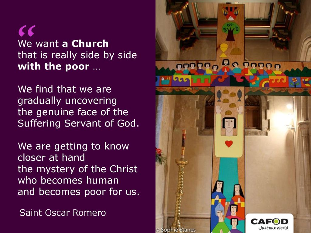 We want a Church that is really side by side with the poor …