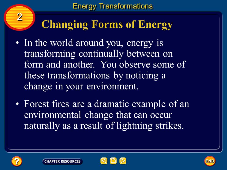 Changing Forms of Energy