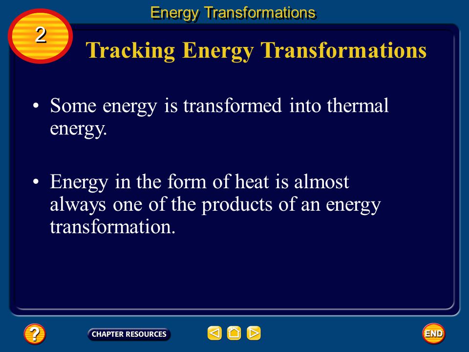 Tracking Energy Transformations