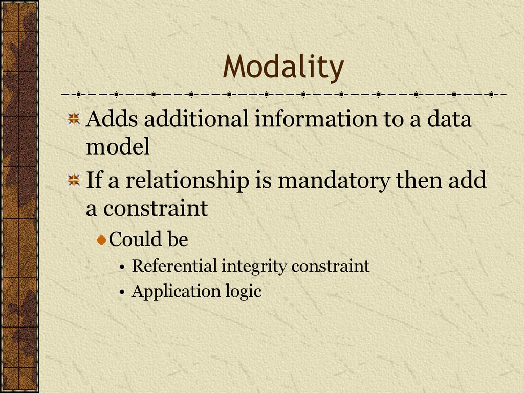 Data Modeling Man is a knot, a web, a mesh into which relationships are ...