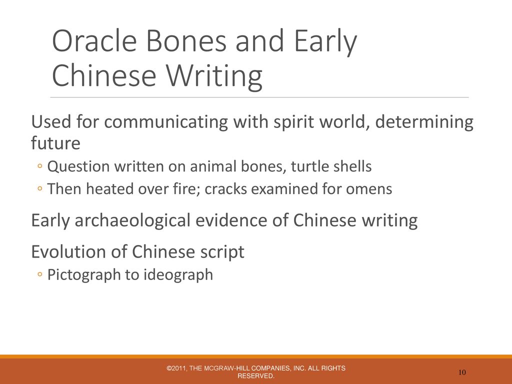 Oracle Bones and Early Chinese Writing