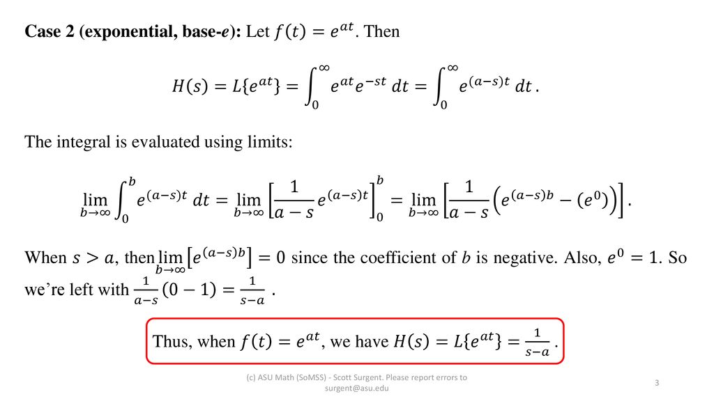 Laplace Transforms Mat Ppt Download