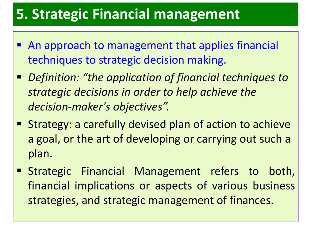 Strategic financial management definition millionaire forex trader secrets report greg secker mp4