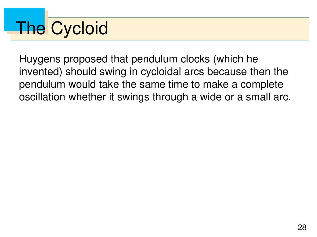 The Cycloid