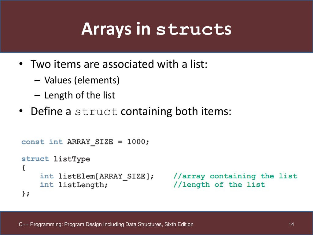Chapter 9: Records (structs) - ppt download