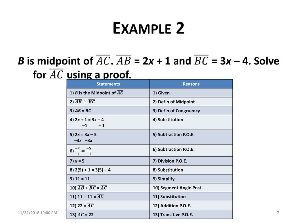 2-6: Geometric Proofs Day 1 - ppt download