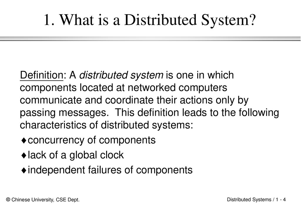 Distributed Systems Topic 1: - ppt download