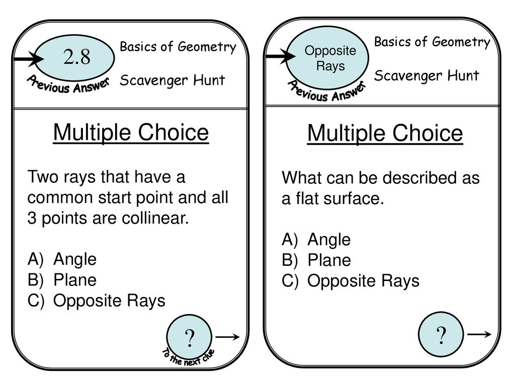 Basics Of Geometry Scavenger Hunt Ppt Download