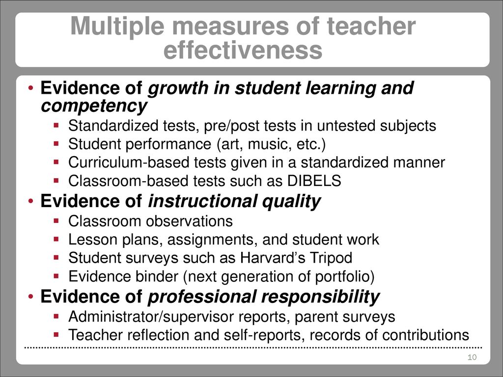 Teacher Evaluation: The Non-tested Subjects And Grades - Ppt Download