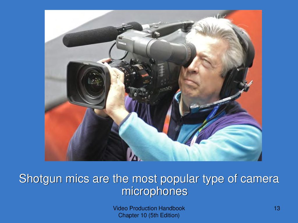 Shotgun mics are the most popular type of camera microphones