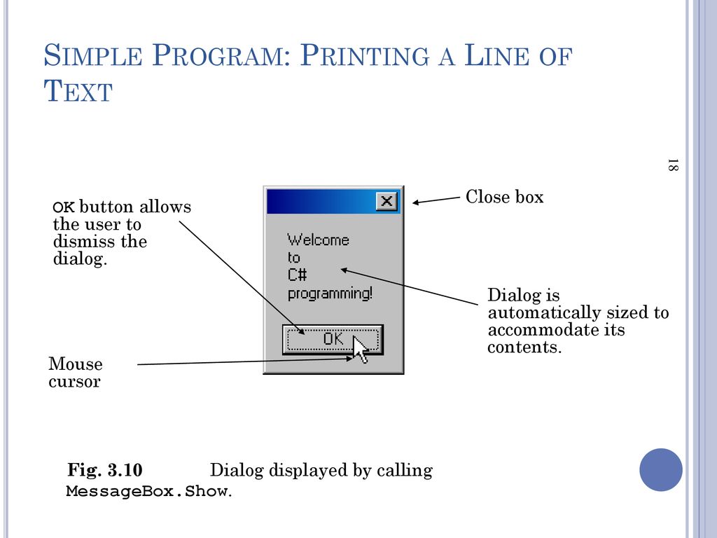 Simple Program: Printing a Line of Text