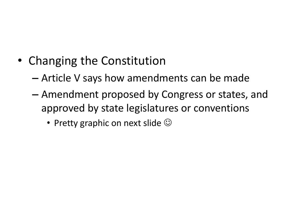 The Constitution: A More Perfect Union - ppt download