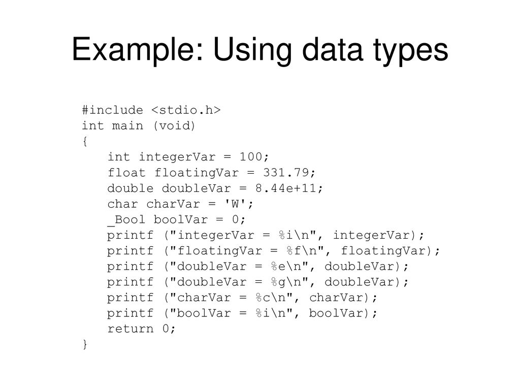 Learn Data Types in C Programming With Examples - Shiksha Online