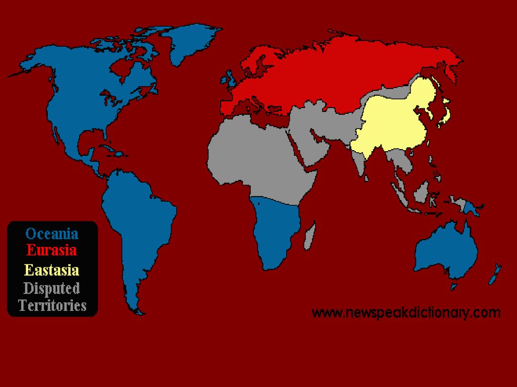 1984 джордж оруэлл карта