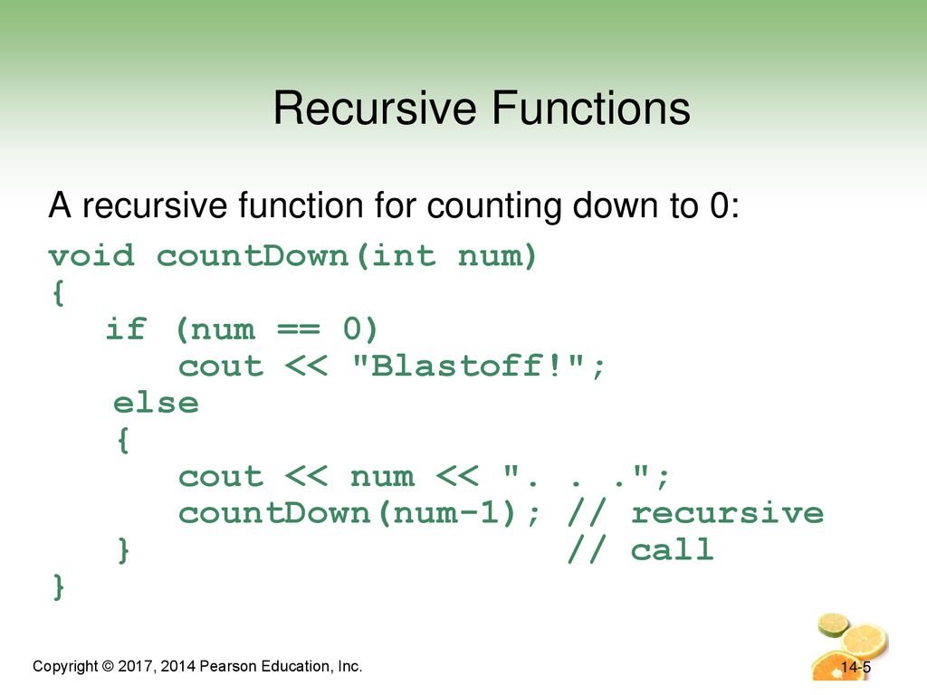 Chapter 14: Recursion Starting Out with C++ Early Objects - ppt download