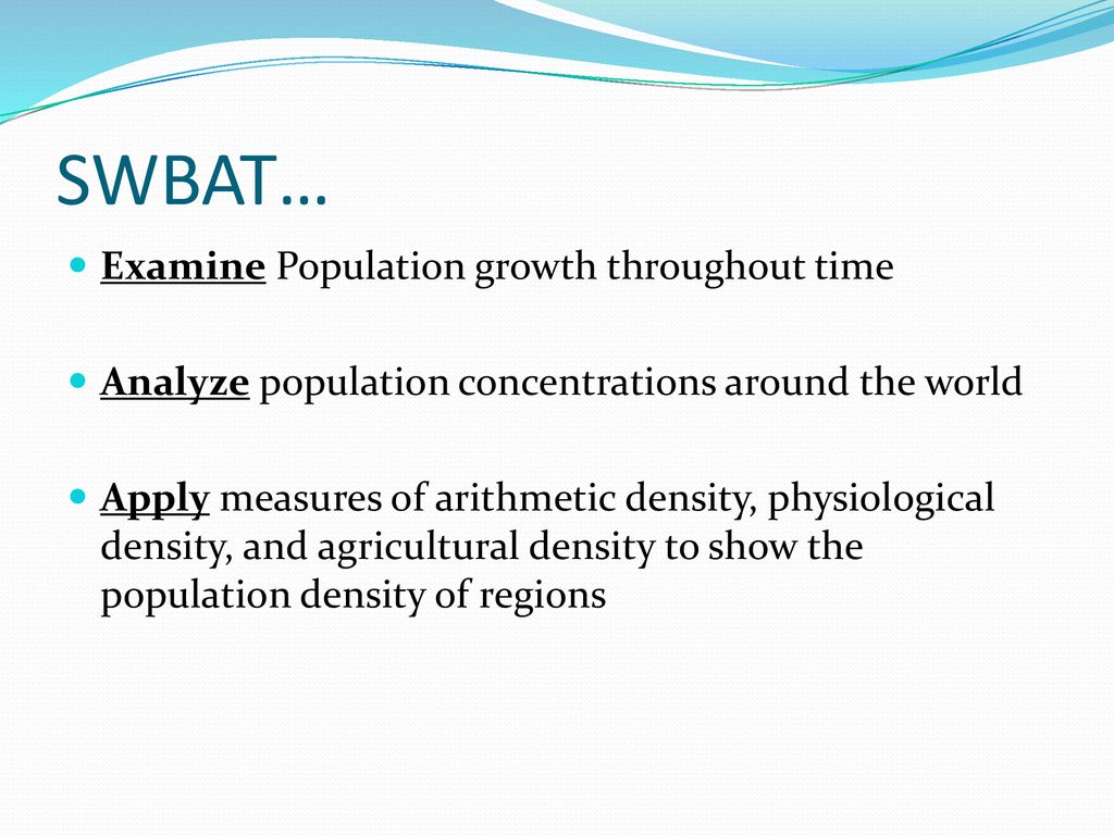 Bell ringer 9 14 2017 explain population growth throughout human
