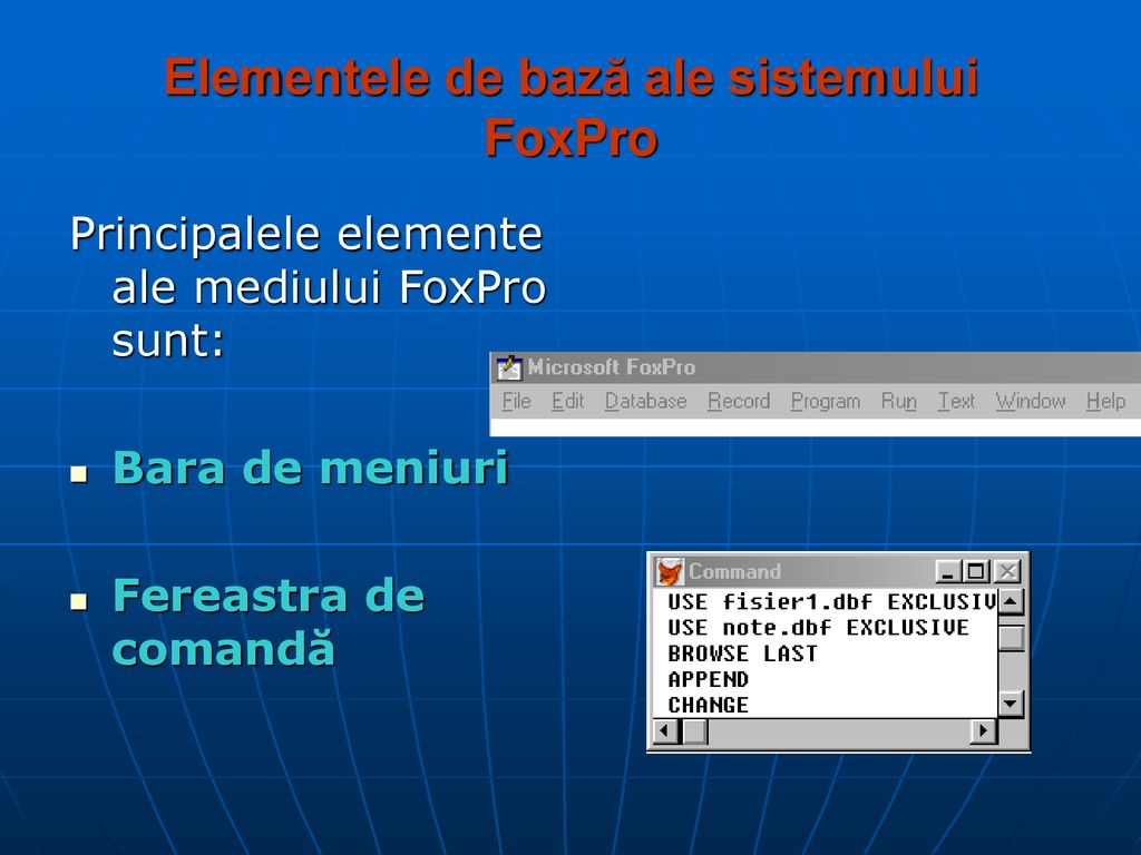 Prezentarea sistemului FoxPro - ppt download