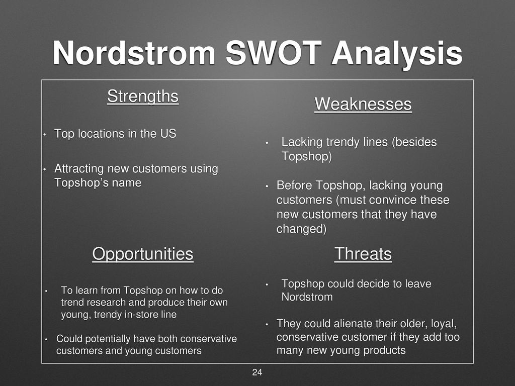 nordstrom swot analysis