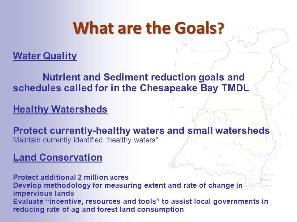What are the Goals Water Quality
