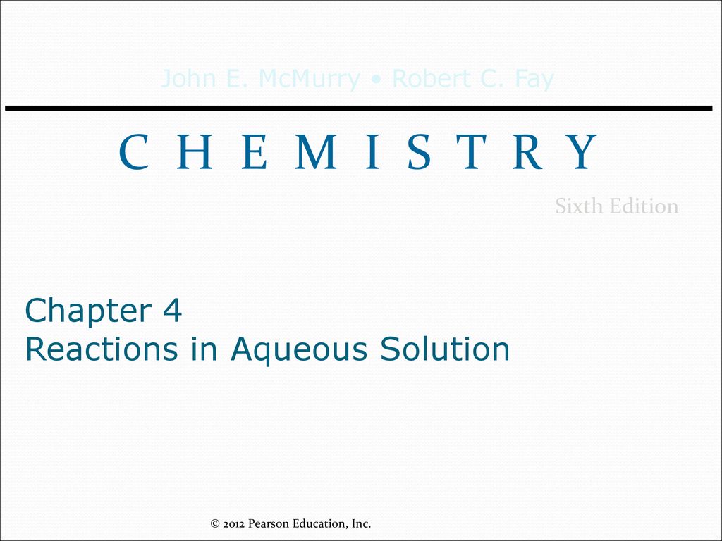 Chapter 4 Reactions in Aqueous Solution - ppt download