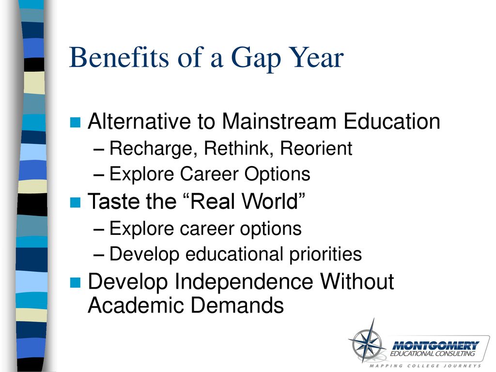 GAP YEAR EXPERIENCES Definitions Benefits Options. - ppt download