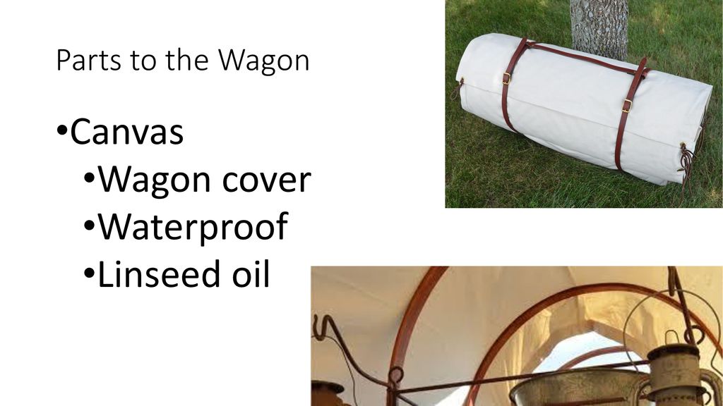 Parts to the Wagon Canvas Wagon cover Waterproof Linseed oil