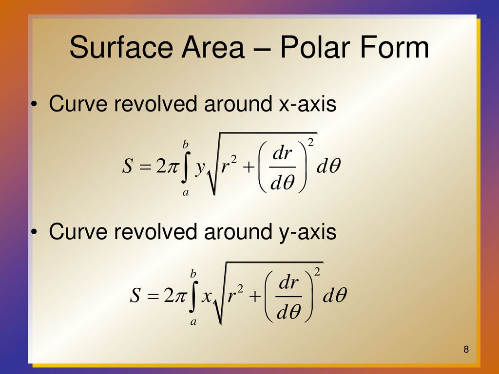 Arc Length and Surface Area - ppt download