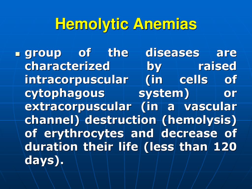 THE MAIN HAEMATOLOGICAL SYNDROMES - ppt download