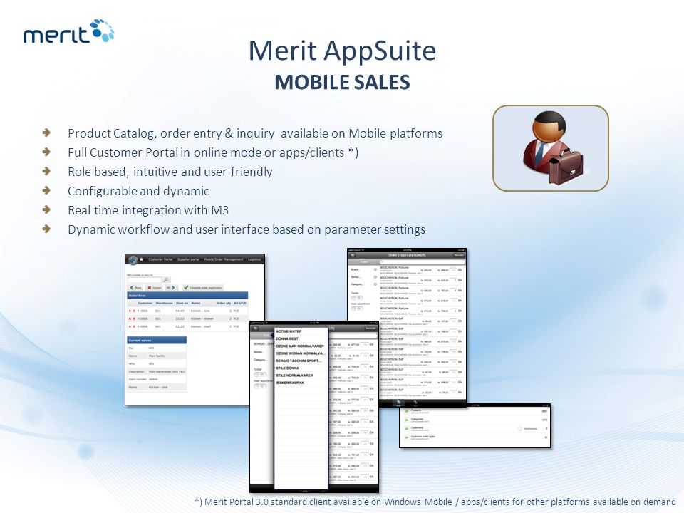 Merit AppSuite MOBILE SALES