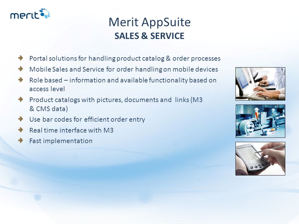 Merit AppSuite SALES & SERVICE