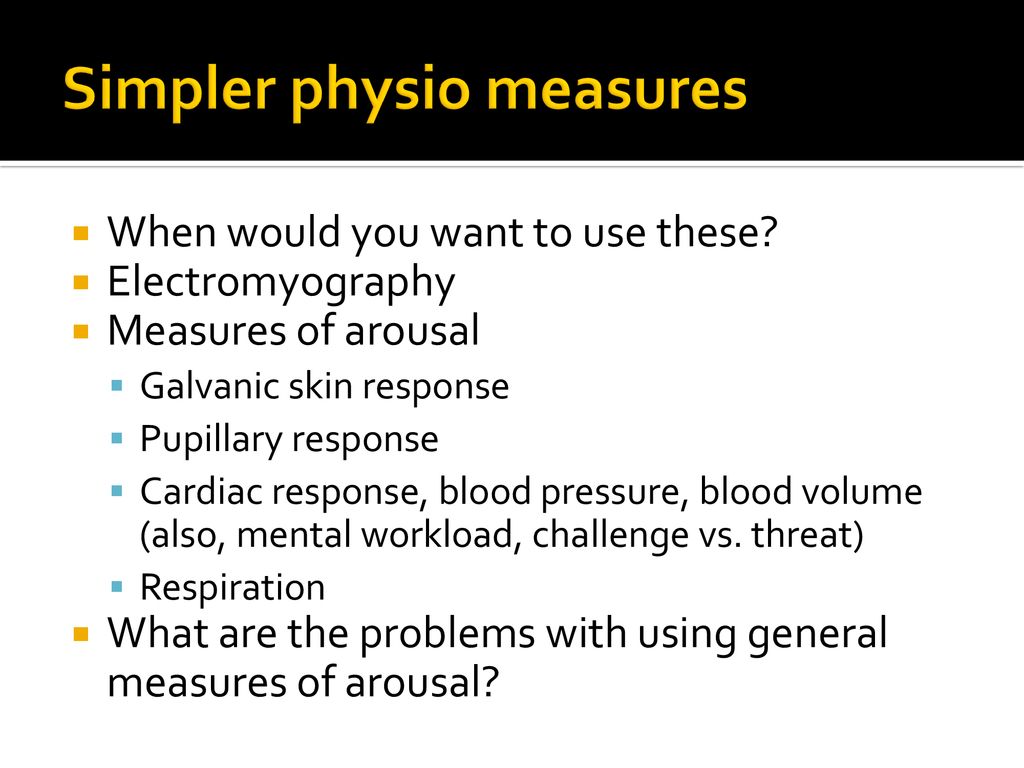 Simpler physio measures