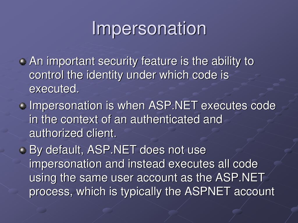 Introduction to impersonation ppt download