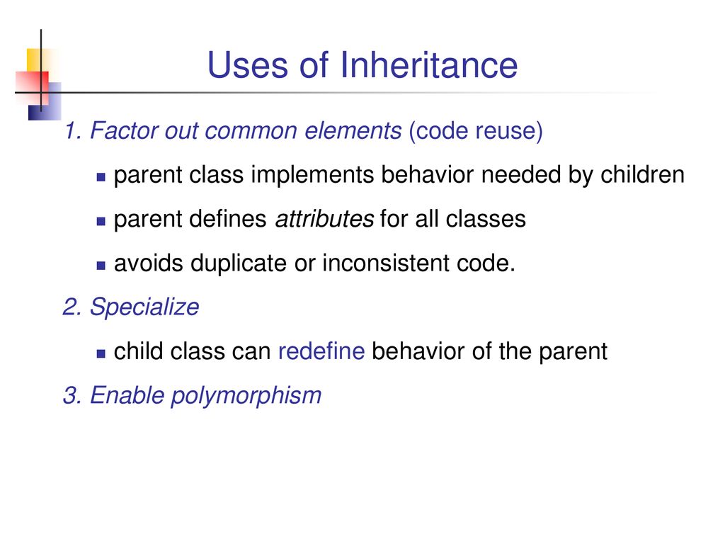 Modeling with Inheritance - ppt download