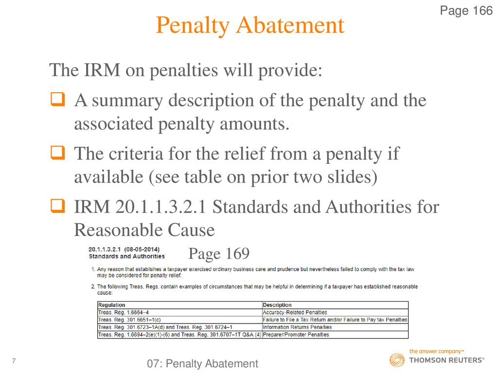Page 165 penalty abatement ppt download