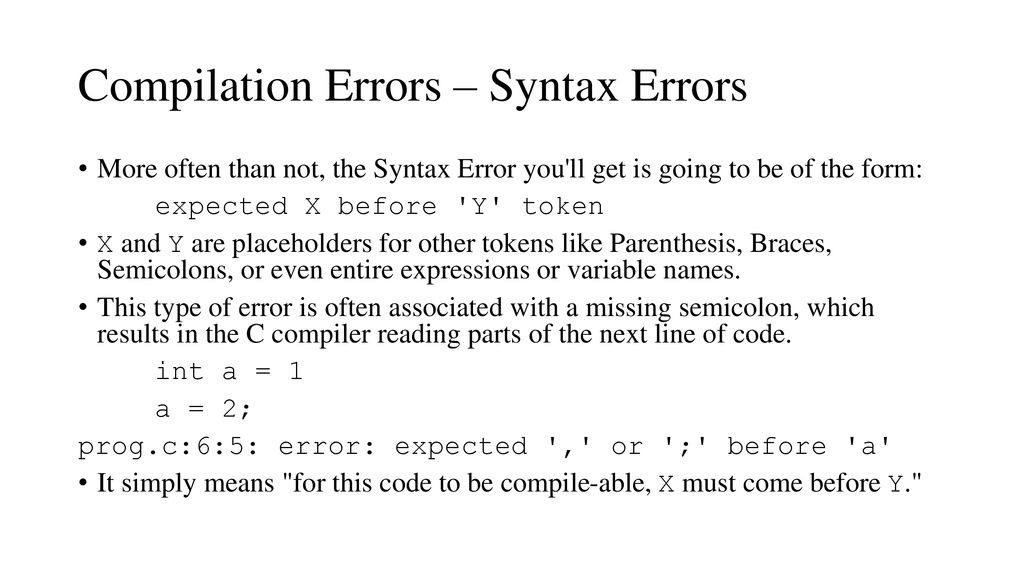 Common C Programming Errors, GDB Debugging - ppt download
