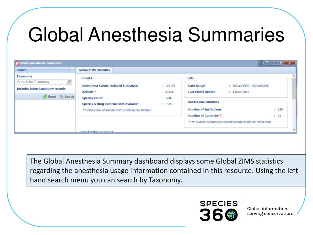 Global Anesthesia Summaries