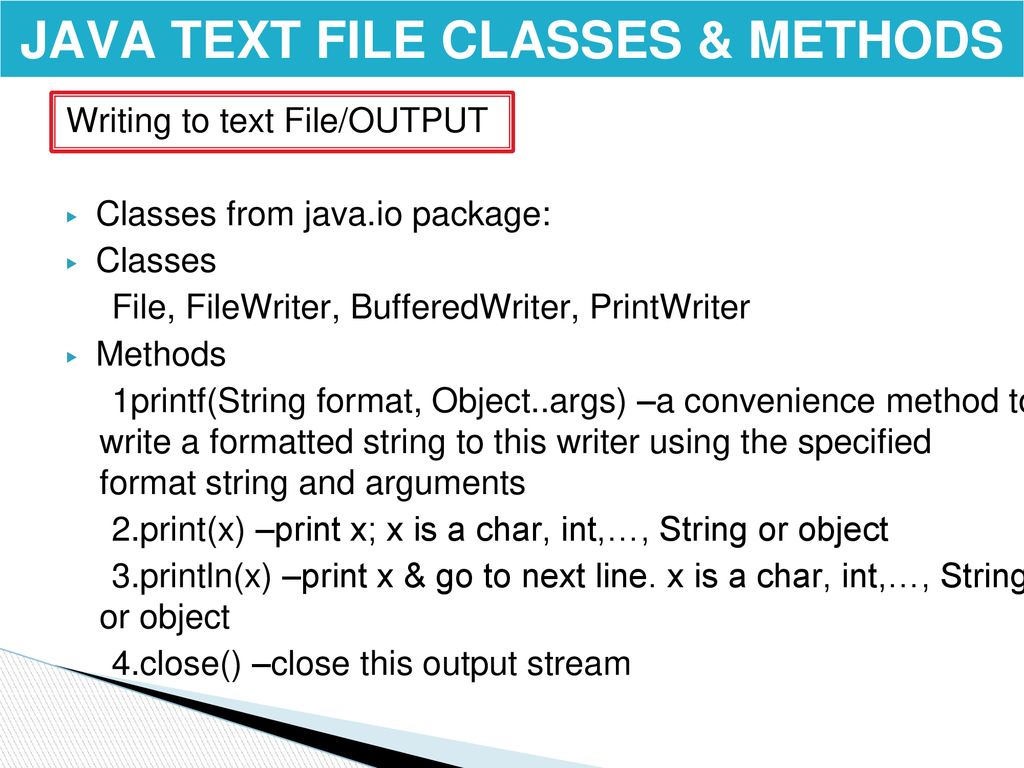 Chapter 5 part 2 java file input output ppt download