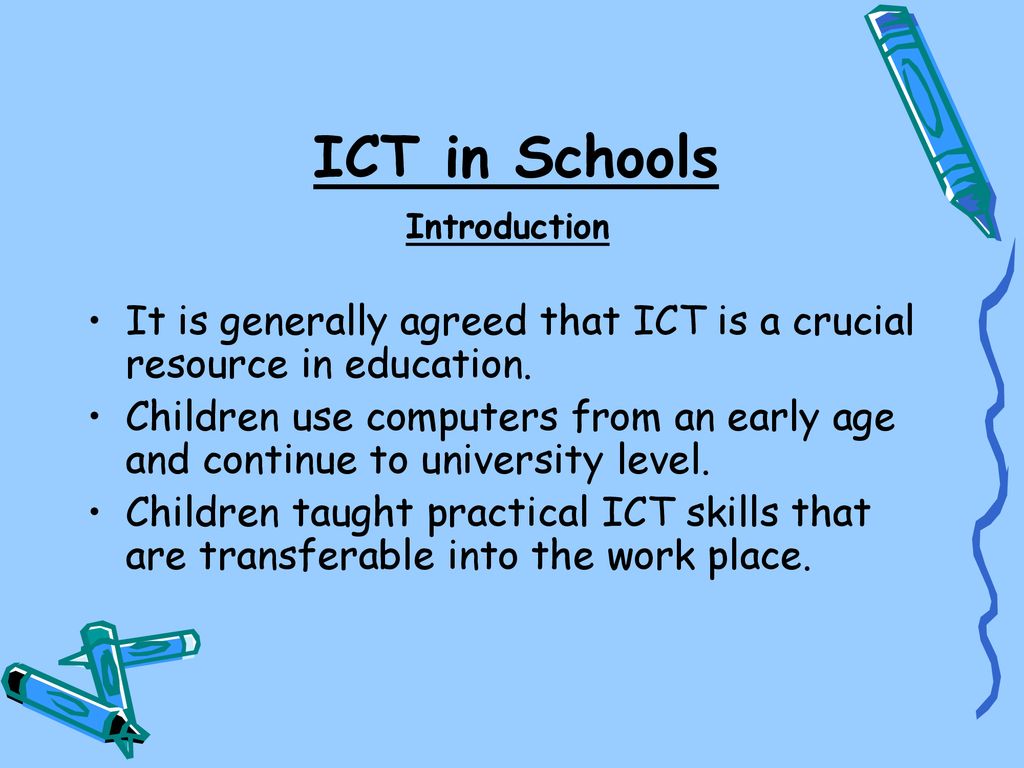 The role of ict in education ppt download