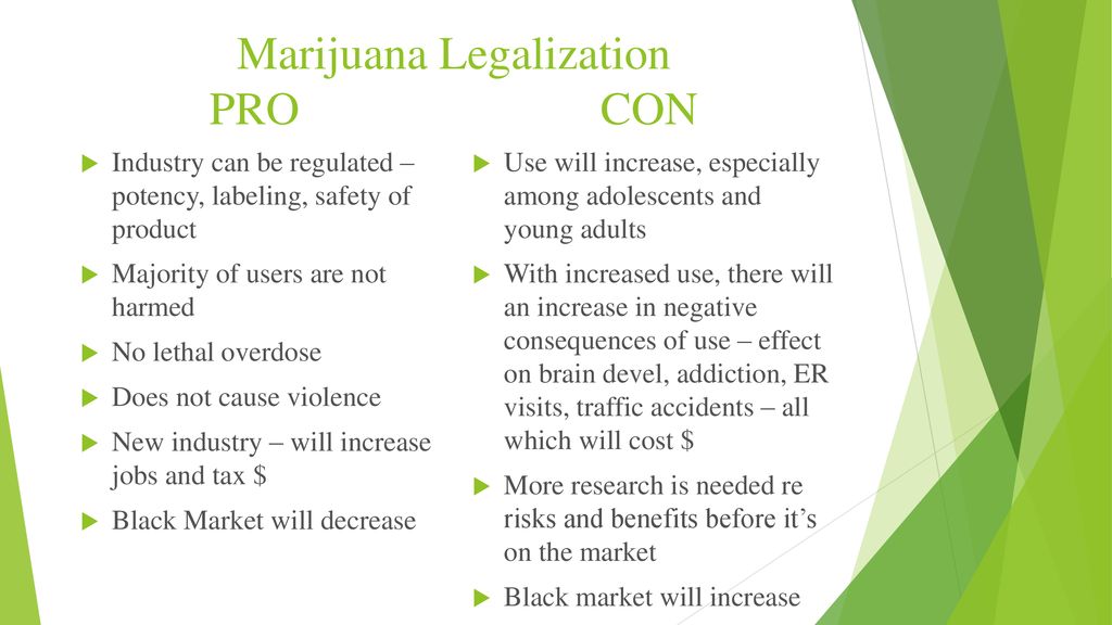 negative effects of legalizing drugs