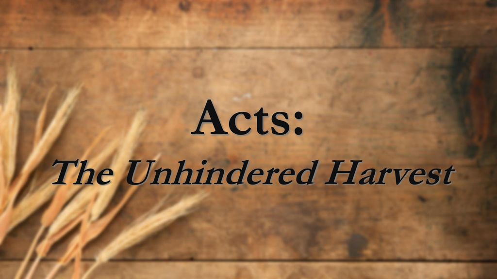 The Unhindered Harvest