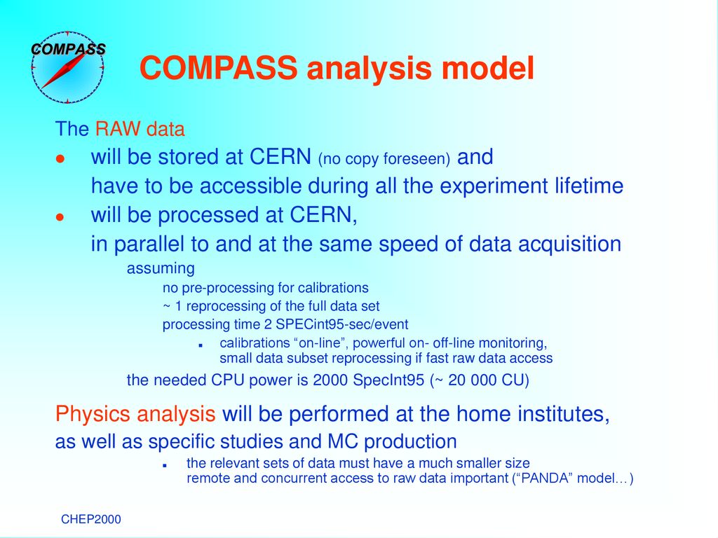 COMPASS analysis model